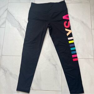 Victoria’s Secret Sport VSX Knockout legging size Large multicolored rainbow